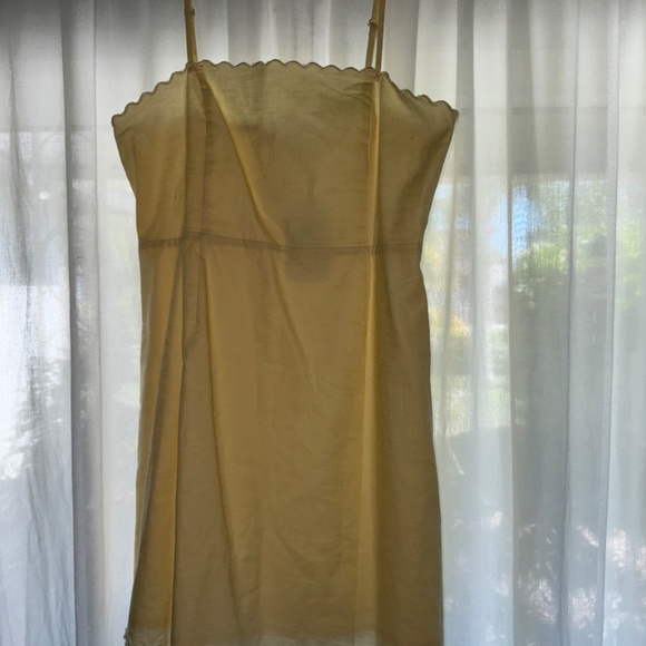 Runway Scout Yellow Linen Dress - Picture 4 of 6